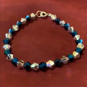 Glass beaded bracelet